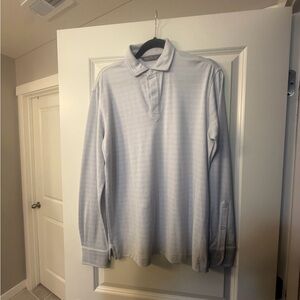 Men's daniel cremieux Long sleeve polo medium
